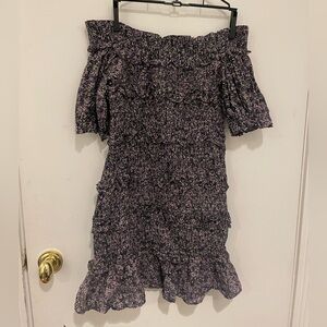 W.A.P.G (We’re All Pretty Girls) purple Sofia off the shoulder dress